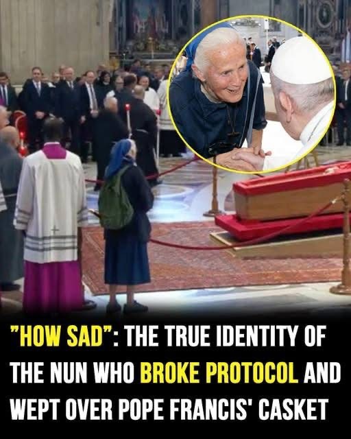 The nun who broke protocol at Pope Francis’ coffin